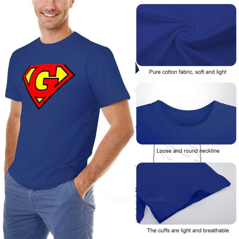 man summer for boys Letter G | Super Letter Vol.1 Short sleeve for a boy boys t shirts mens t shirts pack new men cotton tshirt