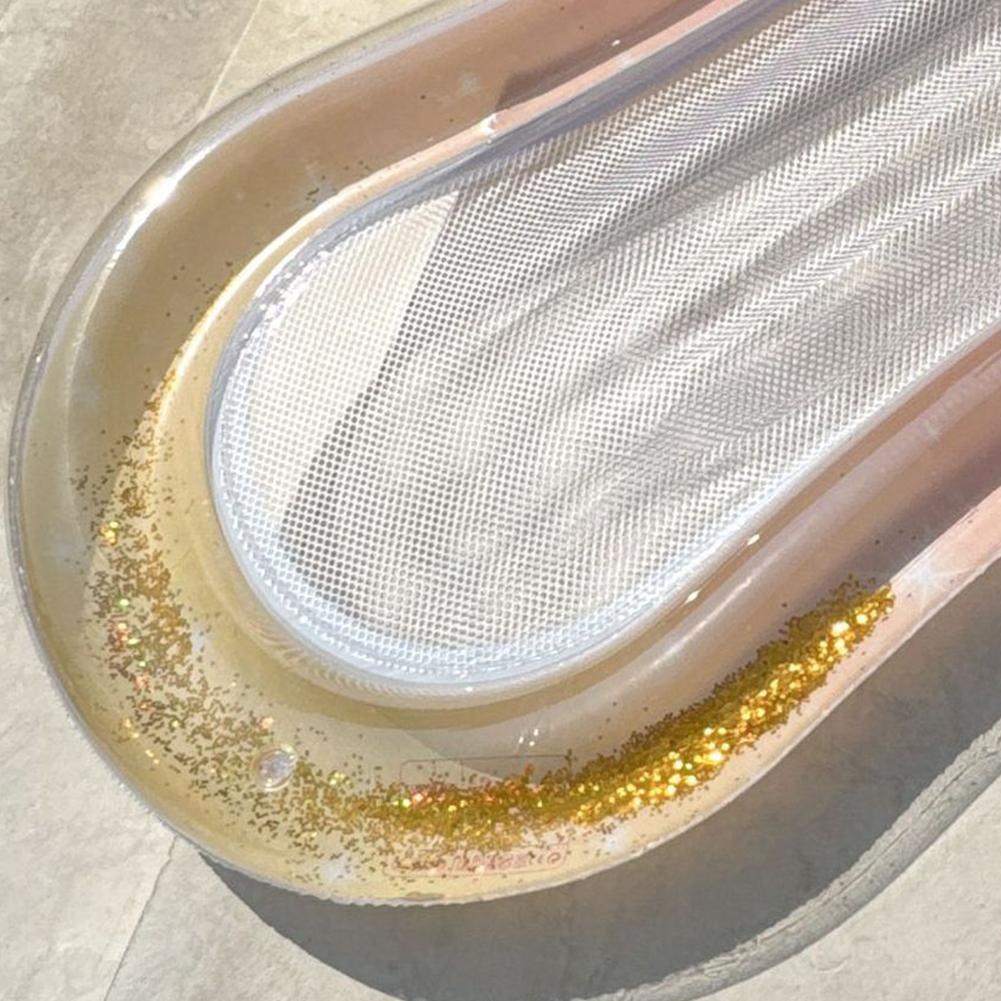 Nafukovací plovák Lehátko do bazénu s opěrkou zad Vodní houpací síť nebo Matrace Plovoucí lehátko pro bazén Plážová párty