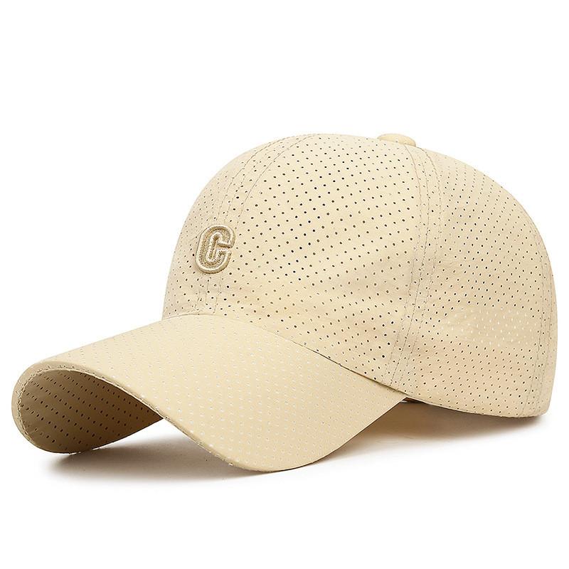 Letter Embroidered Baseball Cap With Sun Protection Breathable Lightweight For Men Women