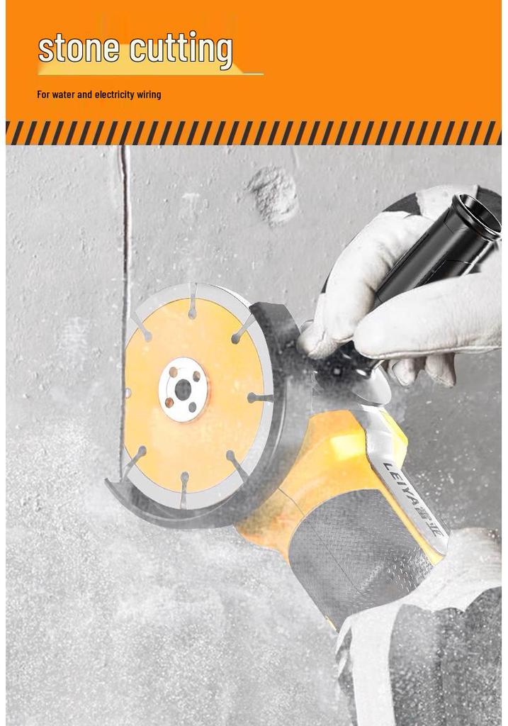 Reya A1620 High Power Brushless Angle Grinder, Lithium Battery Powered Cutting and Polishing Tool