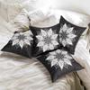 1Pc Black White Mandala Cushion Cover, Boho Throw Pillow Case For Home Sofa Bedroom Living Room Decor