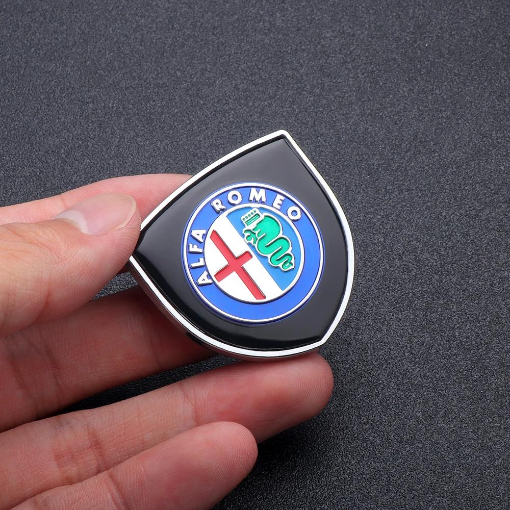 

For Alfa Romeo 2026 Hot Sticker 1pc/2pcs 3D Metal Car Window Trunk Emblem Decor Sticker For Alfa Romeo 159 Giulietta Mito 147 St For Alfa Romeo