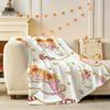 cute cartoon funny girl art c-cocos chan Throw 240g Flannel Blanket Lightweight Soft Skin-friendly Summer Thin Throw Blanket