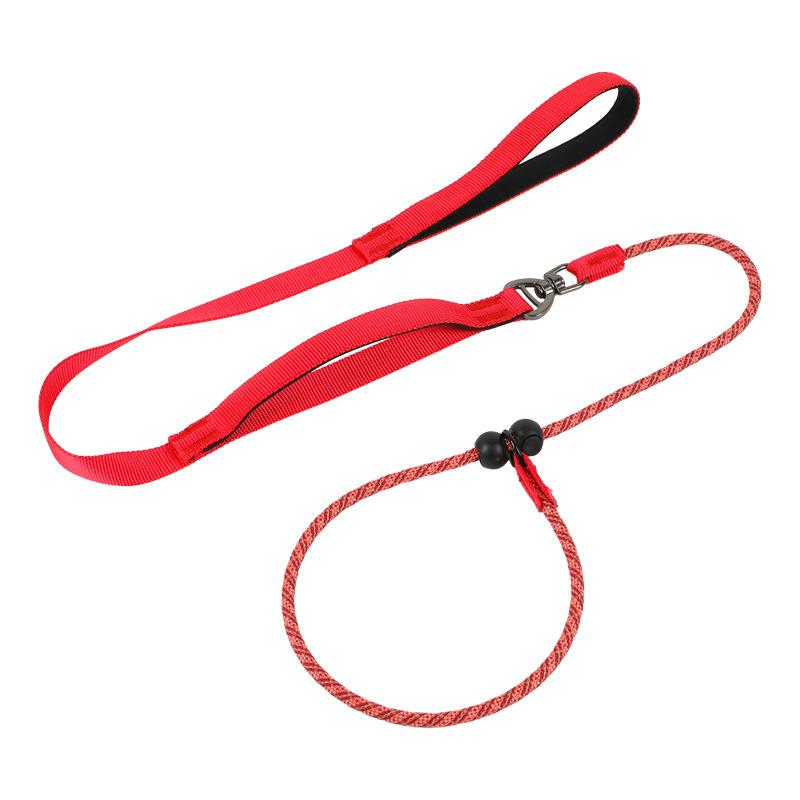 New multi-functional explosion-proof flushing P rope integrated P chain pet leash walking dog rope dog training dog rope dog chain