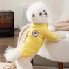 Autumn and winter dog cotton clothes Macaron color simple cotton clothes can pull winter small dog teddy pet clothes