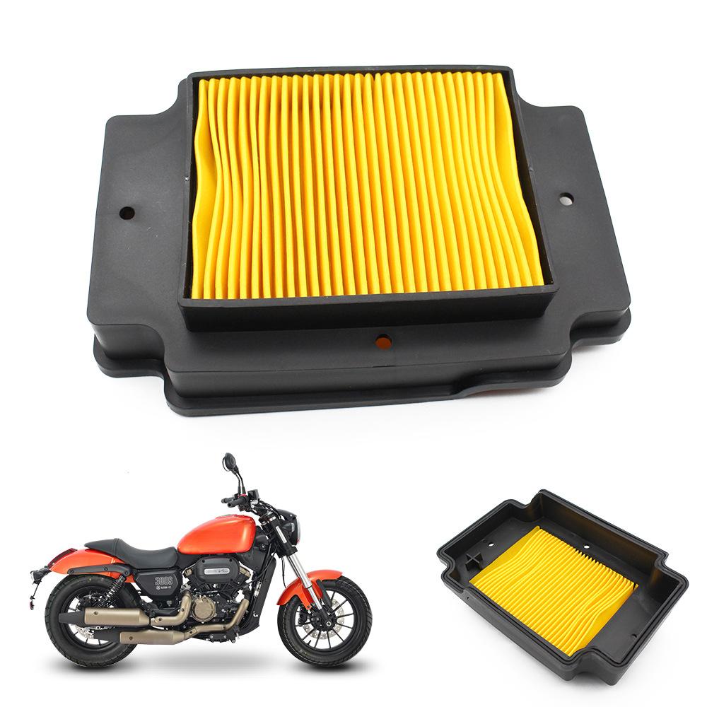Motorcycle Air Filter For QJMOTOR SRV250 SRV300 300S QJ300-12 QJ300-12A Engine Intake Cleaner Oil Filter Replacement Parts