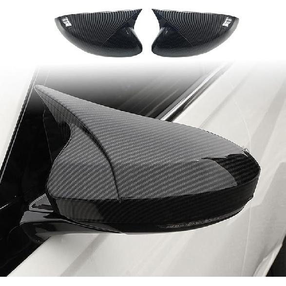 for Nissan Altima 2019-2024 & Sentra 2020-2024 Ox Horn Rear View Side Mirror Cover Car Side Rear View Mirror Guard Cover Auto Exterior Decoration