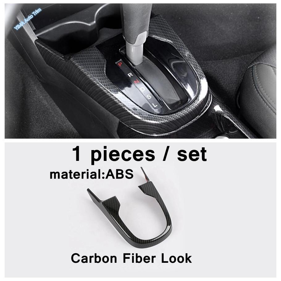 Carbon Fiber Door Handle Bowl / Door Stereo Speaker / Window Glass Lift Cover Trim For Honda FIT JAZZ 2014 - Accessories