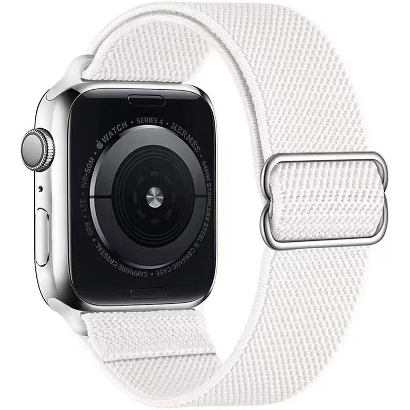 Elastic Woven Loop Strap for Apple Watch Series 8/7/6/5/4/3/2/se Adjustable Nylon Watch Strap for Iwatch 41 45mm 49mm 44 40mm Bracelet