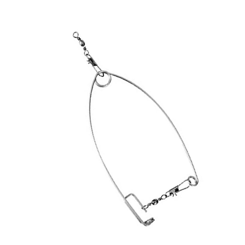 5Pcs Automatic Fish Hook Device Stainless Steel Spring Loaded Ice Fishing Hook Trap Actuated Fishing Hook with Springs