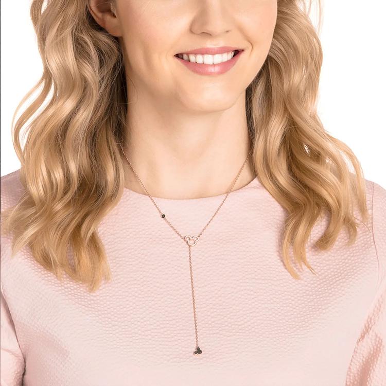 Swarovski Mickey Limited Edition Y-Shaped Necklace Women necklace Rose-Gold 5429084