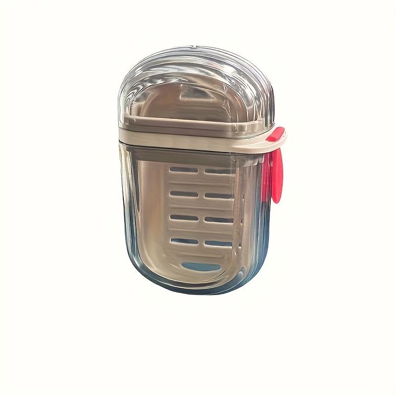 

Портативный дозатор для мыла с крышкой, водонепроницаемый ПЭТ-материал, идеально подходит для путешествий, кемпинга, походов и гигиены на открытом воздухе, надежное закрытие крышки 1pc