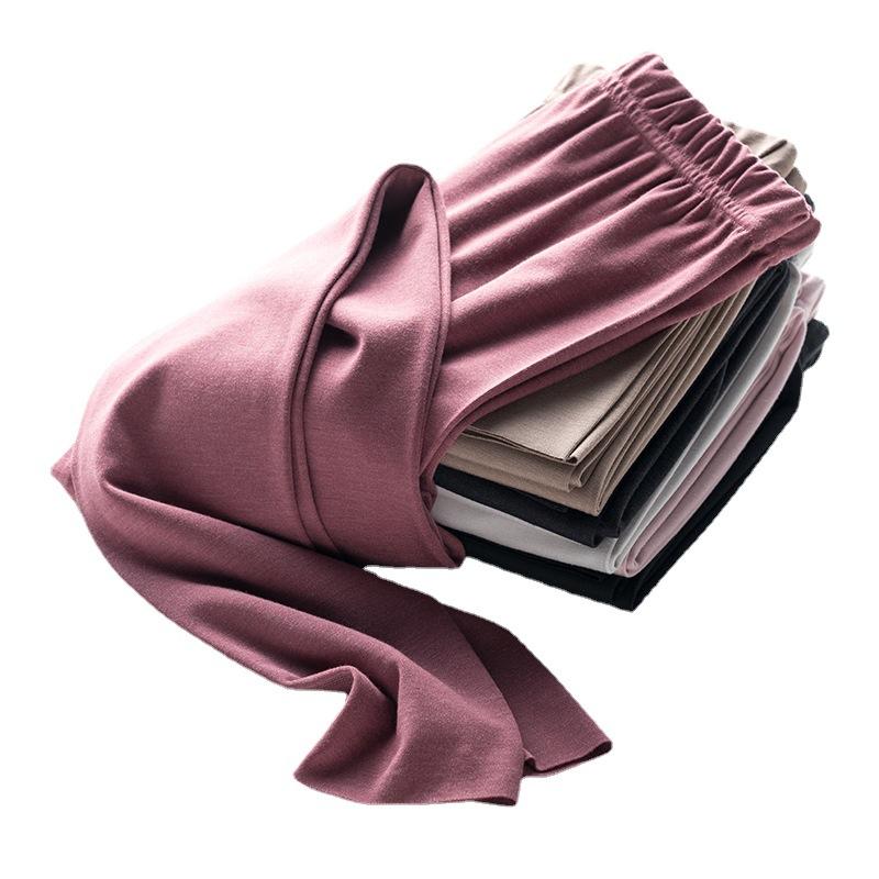 Women's High Waist Polar Fleece Heating Thermal Pants Autumn Winter Stretchy Slim-Fit Double-Sided Brushed Base Layer Leggings with Slimming Effect