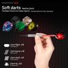 CyeeLife Plastic Tip Darts, 18-piece Set for Electronic Dartboards, Professional Soft Tip Darts