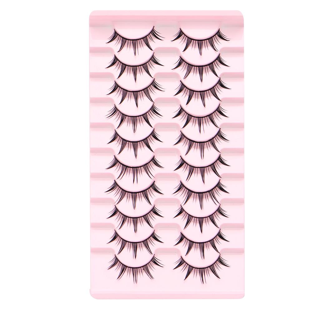 Dichte schwarze falsche Wimpern - Natürlich, voller Streifen für Cosplay/Comic, ideal für Anfänger und Cross-Border-Stile.