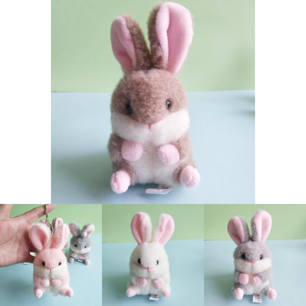Soft And Cuddly Rabbit Plush Toy Keychain Ideal For Bags And Car Hangings