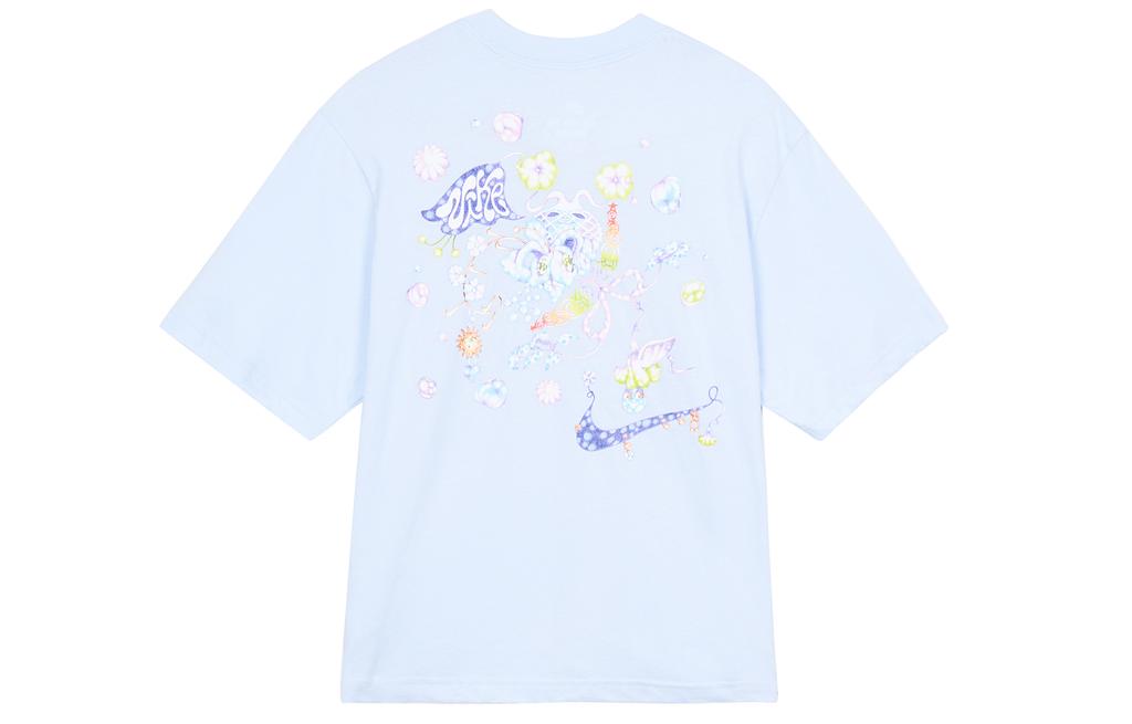 Nike Women'ss Logo Print Crewneck Pullover T-Shirt 'Light Purple' FD9315-085
