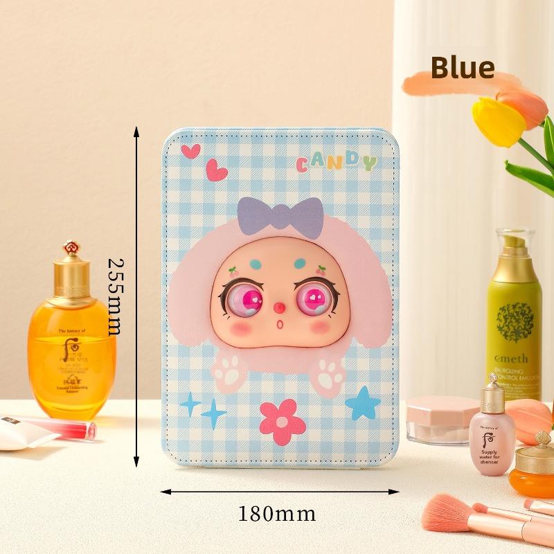 Folding Makeup Mirror, Desktop Makeup Mirror, Student Dormitory Standing Dressing Mirror, Portable Folding Flip Cover Mirror