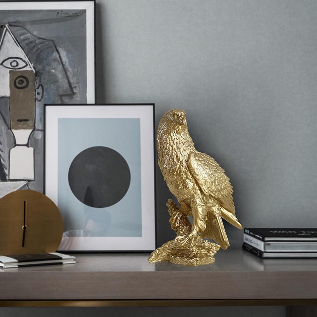3 Sculpture Figurine Crafts Desktop Artwork Animal Model Abstract Nordic Style Eagle Statue for TV