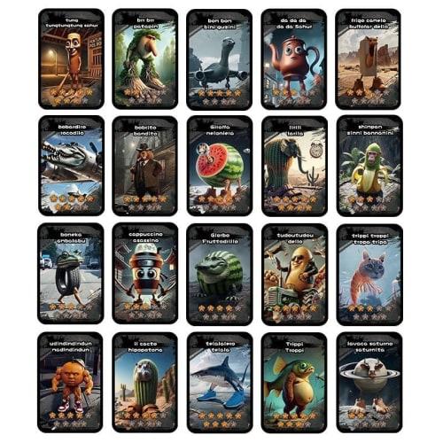 Tuntun Tun Saful Italian Brain Lot Battle Cards, Collectibles, Toys, Kids, Boys, Gifts, Blind Box, Character