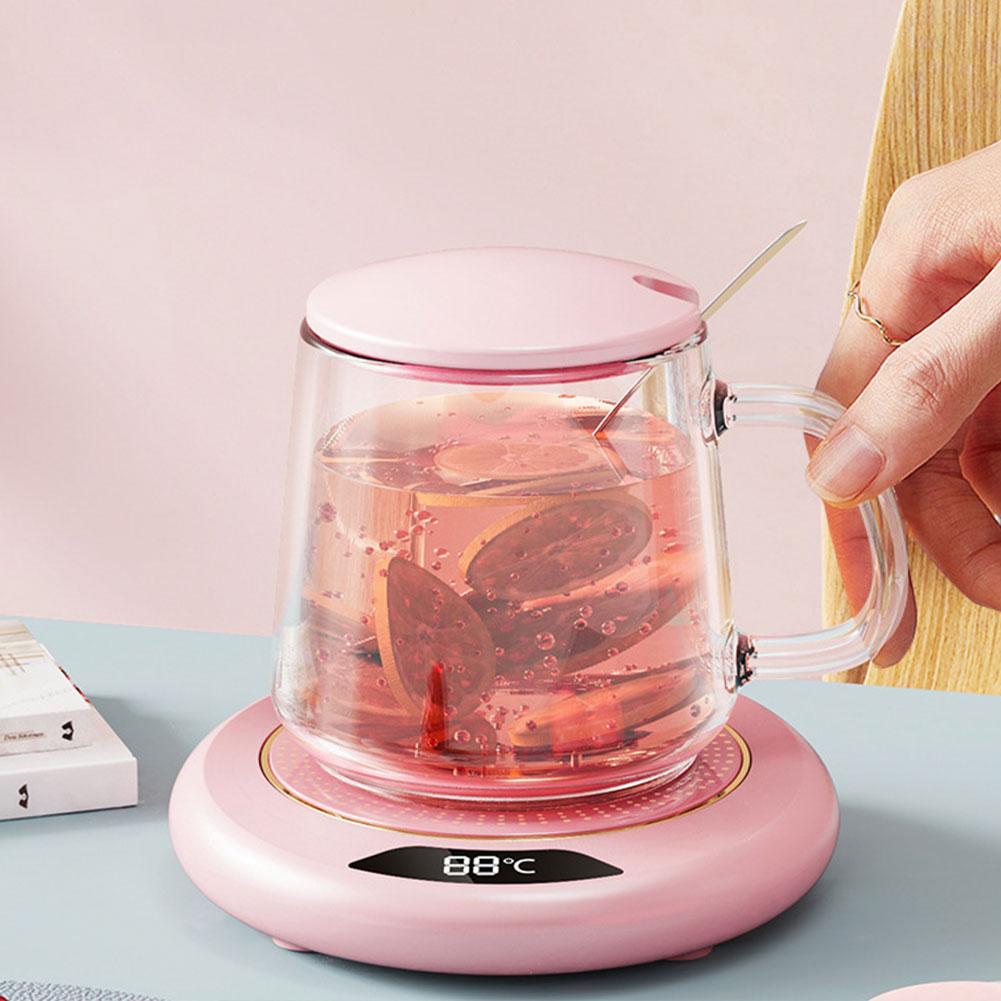 Mini Portable 55 degree USB Cup Warmer Coffee Mug Heating Coaster Smart Thermostatic  Plate Milk Tea Water Heating Pad Heater