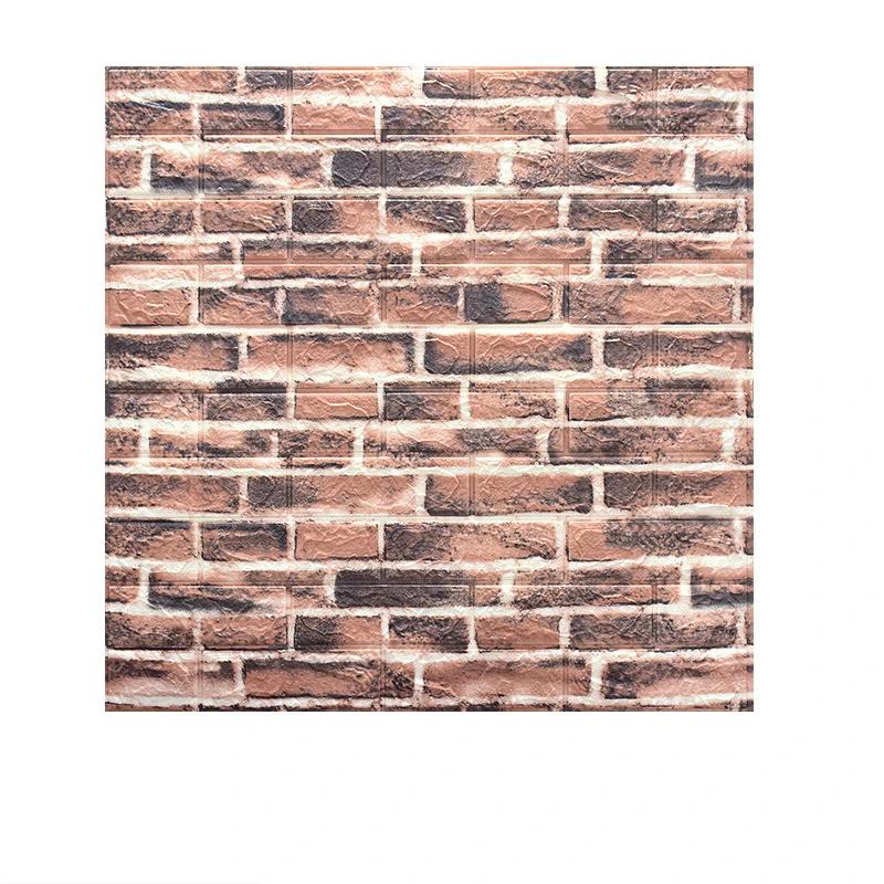 5/10pcs 70*77cm 3D Brick Wall Paper for Living Room Bedroom TV Wall Waterproof Self-Adhesive Wallpaper Foam DIY Wall Stickers