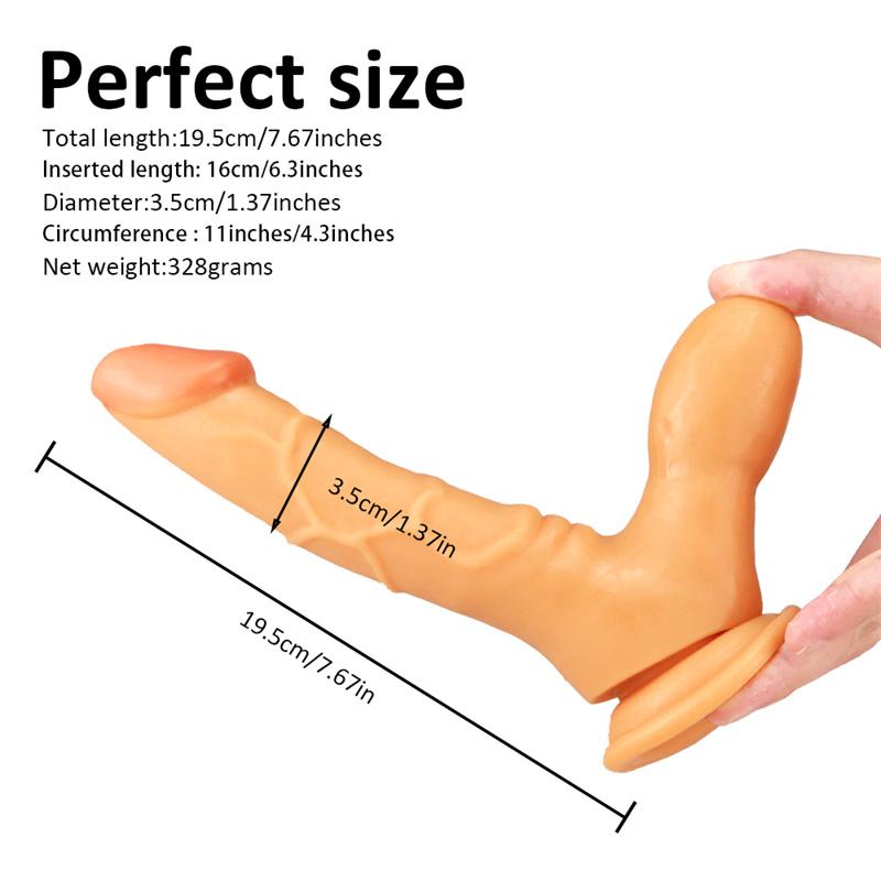 Double Tube Pinch Female Double-headed Dildo G-spot Backcourt Stimulator