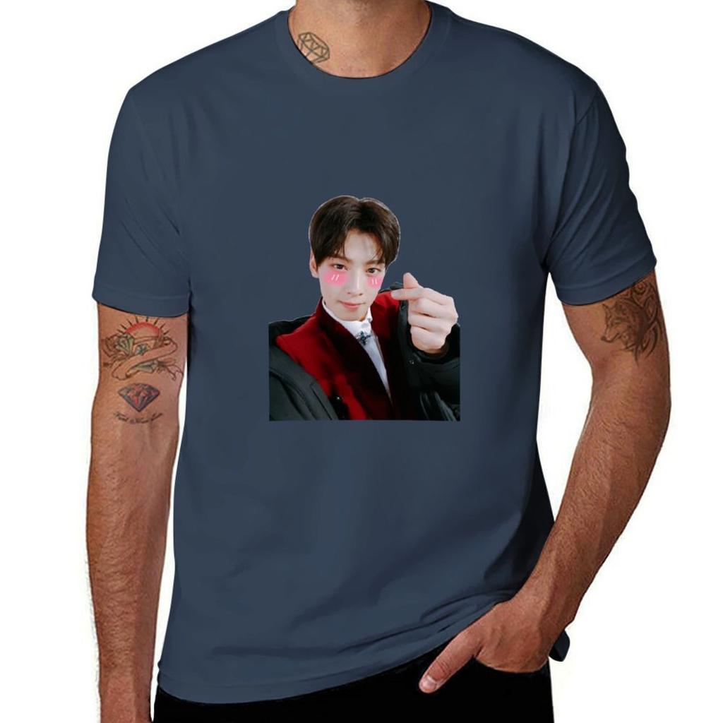 Eunwoo Tshirt Minimalist Casual Short Sleeve Top