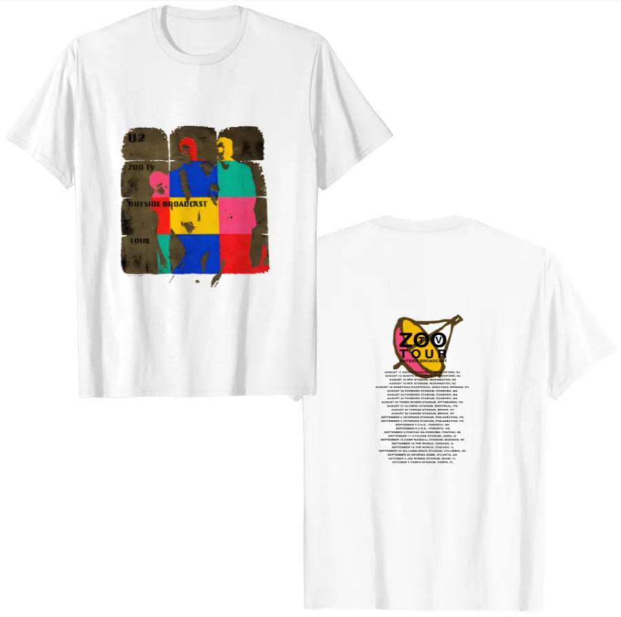 U2 Zoo TV Tour 1992 T-Shirt – Vintage 90s Rock Band Heavyweight Tee