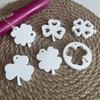 Flexible Pendant Mold Craft Molds Four Leaf Plant Shape Keychain Mould Crafting Accessories Present for Crafting Lover