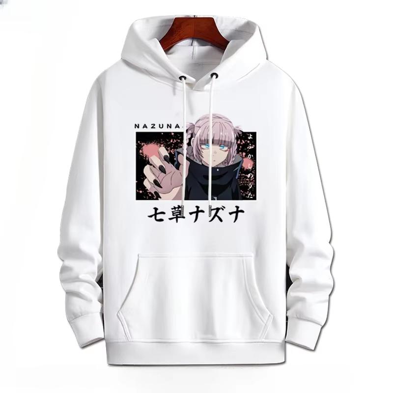 Call of The Night Nazuna Nanakusa Y2K Anime Lustiger Hoodie Hip Hop Grafik Sweatshirt Herrenpullover Streetwear Modekleidung