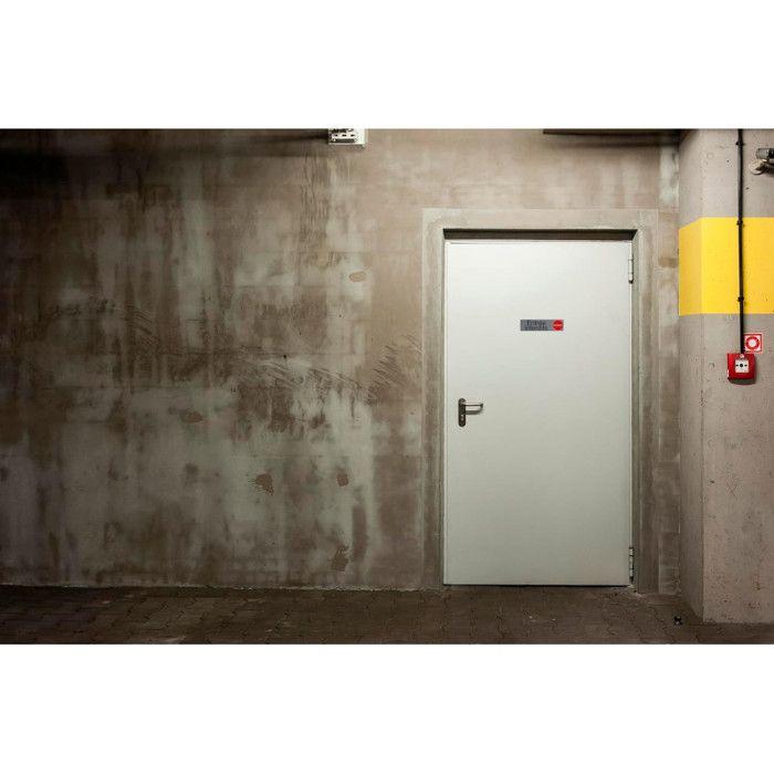 Plaque de signalisation - exacompta - entrée interdite - matériau support 0,8 mm - aspect aluminium brossé