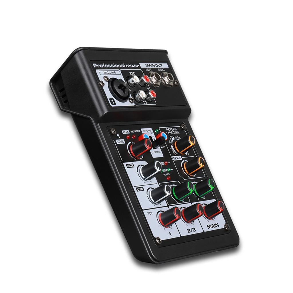 3 Channel Sound Mixer BT Digital Stereo Sound Board Console System DSP Scene Effect with Track Record Soundcard OTG