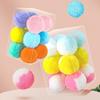 12 Pieces for Cat Ball Toys 1.8" 1.2" Small Plush Balls Colorful Kitten Chasing Balls Increasing Exercise for Indoor Cat