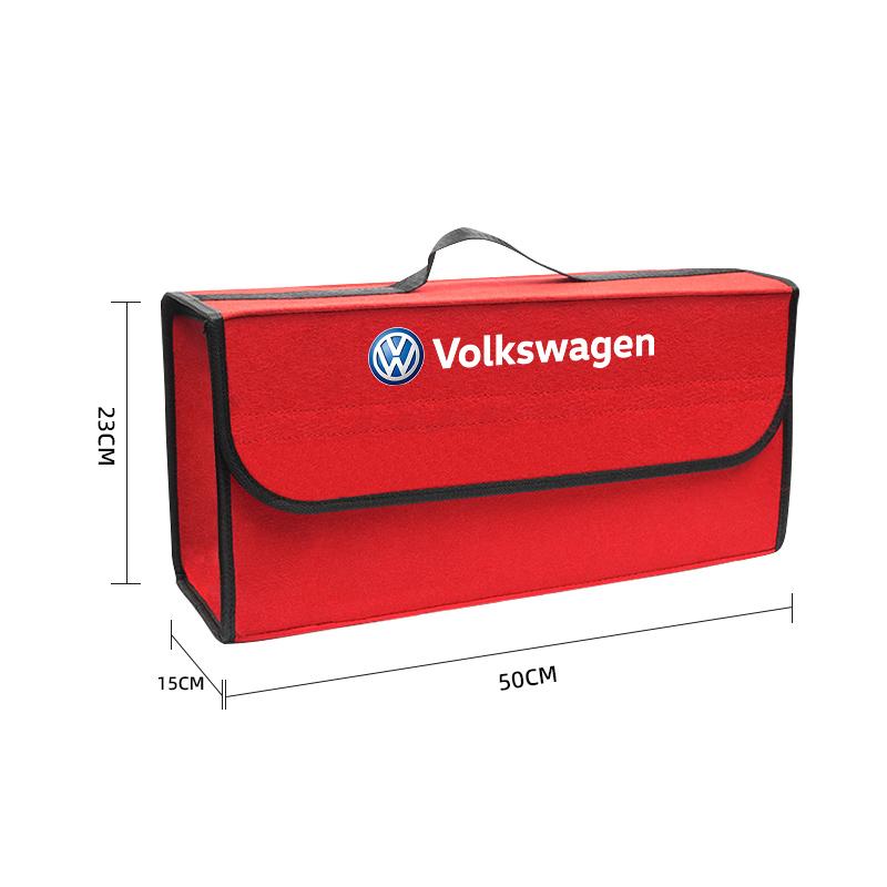 Für VW Volkswagen Jetta MK5 Golf Auto Logo Großer Platz Faltbare Aufbewahrungsbox Kofferraum Auto Reisetasche Für Volkswagen VW RLine R Golf A