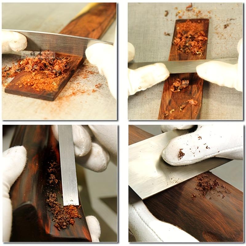 Drewniany skrobak premium: Gruba hartowana stal wysokowęglowa, gładkie usuwanie zadziorów z drewna, obróbka mebli mahoniowych - dla stolarzy i majsterkowiczów