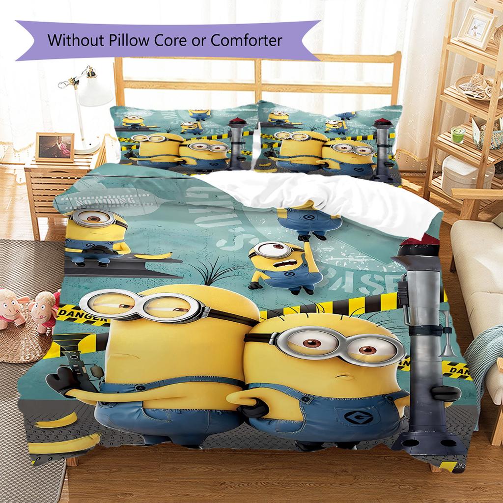 The Minions Soft Comfortable Duvet Cover, Children's Bedding Set Gift, Extra Large Size, Various Sizes Available LXR69
