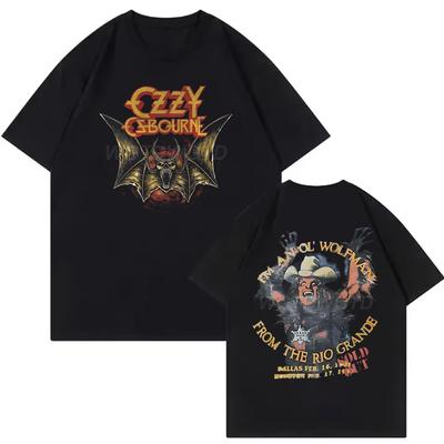 Heavy Metal Rock Ozzy Osbourne Shirts für Männer Frauen Sommer Kurzarm T-Shirt Ozzy Osbourne Hip Hop Vintage T-Shirts Männer