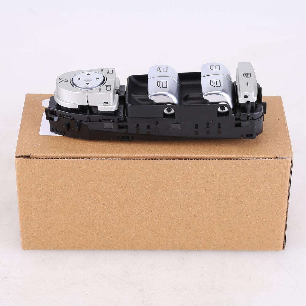 Window Lifter Switch Front Left Power Window Switch Silver Compatible for Mercedes W213 2139054803