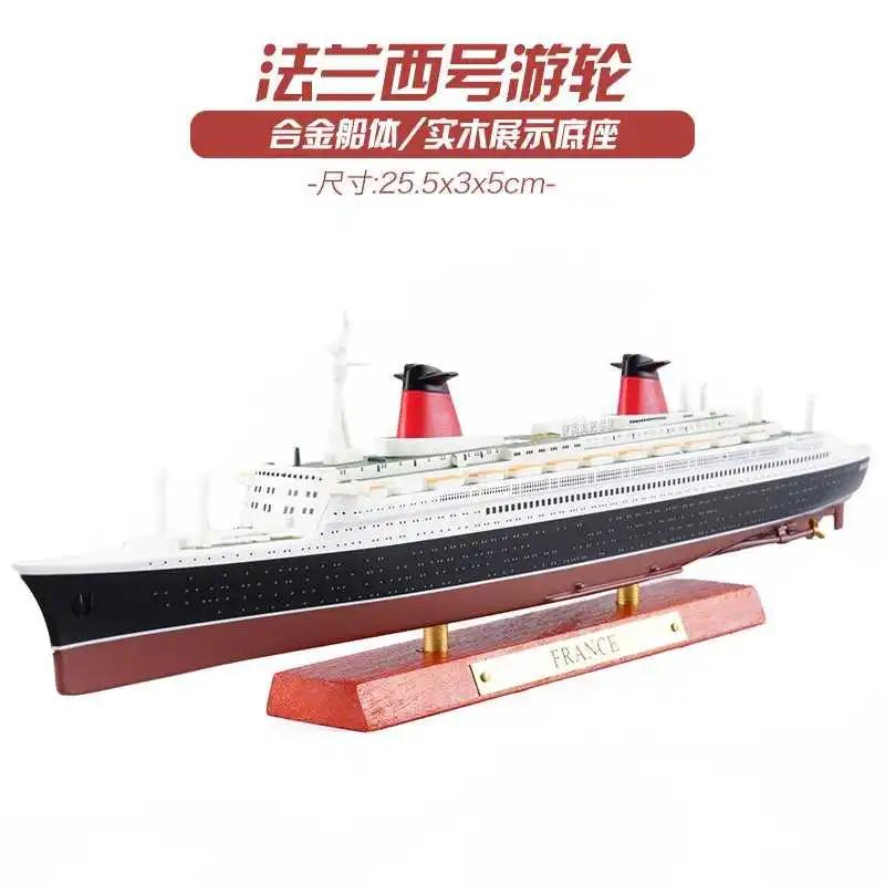 Classics Luxury Cruises Simulation Alloy Ship Model Titanic Ornament Lusitania Normandy HMHS BRITANNIC Steamer