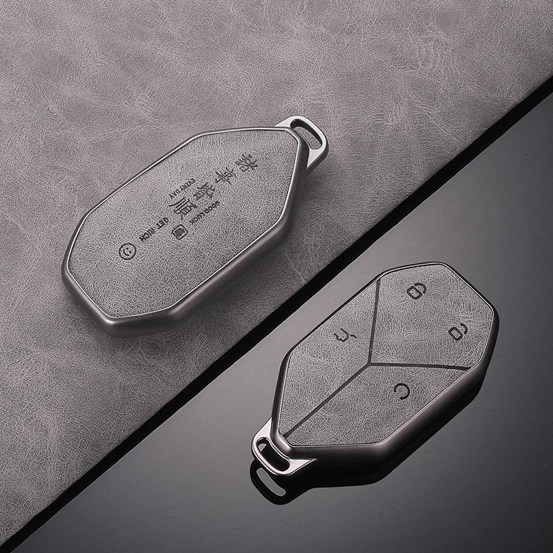 BYD Fangchengbao 5 & 8 High-Grade Car Key Case: Full Coverage Buckle Shell for Men & Women