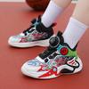 Children's sports shoes training shoes rotating summer basketball shoes mesh boys new breathable button shoes middle and old children