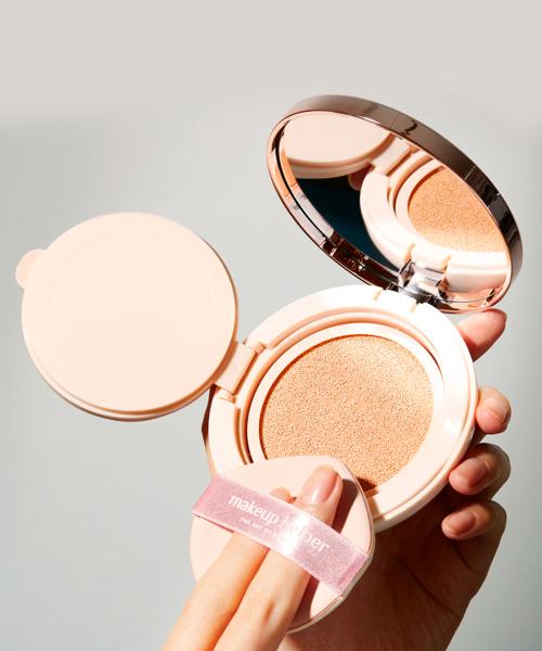 [Makeup Helper] Big Edge Cushion Puff - Pink Beige (5-Pack) (Puff_pink)