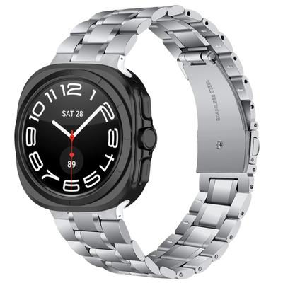 For Samsung Galaxy Watch Ultra 47mm Watch Band 5-Bead Stainless Steel Watch Bracelet Strap