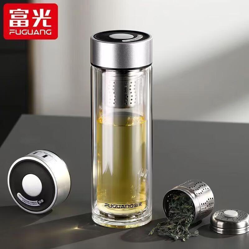 FUGUANG Magnetic Suction Double-Layer Glass Cup