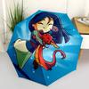1pc Mulan and Mushu Automatic Opening and Closing Umbrella - Lightweight 3-Fold Design, Suitable for Fans, Travel, Daily Use, Interesting Sh