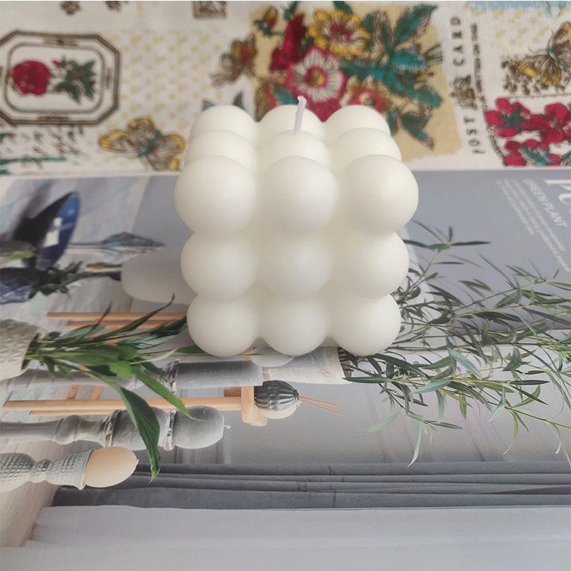 Nordic Ins Style Aromatherapy Candle Creative Rubik's Cube Shape Home Decoration Small Rubik's Cube Home Fragrance Christmas