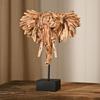 Naturecraft Resin Driftwood Collection Elephant Head on a Stand