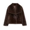 Western Style 2023 Autumn and Winter New Women Clothes Versatile Artificial Fur Effect Short Coat 4360240 712