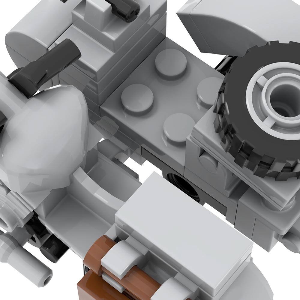 MOOXI Type 97 Military Motorcycle With Sidecar MOC Bricks Wars WW2 Car Compatible Action Figures Model Building Blocks Kids Toys
